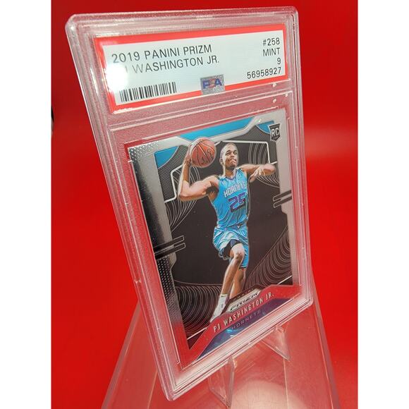 2019 Panini Prizm #258 PJ Washington Jr. Silver Wave Rookie RC Hornets PSA 9 - Picture 3 of 5